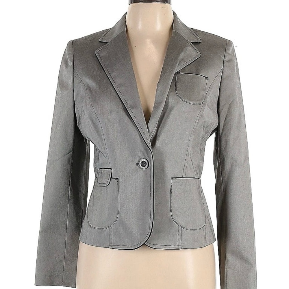 NWT Ann Taylor Loft grey blazer, 10 petite